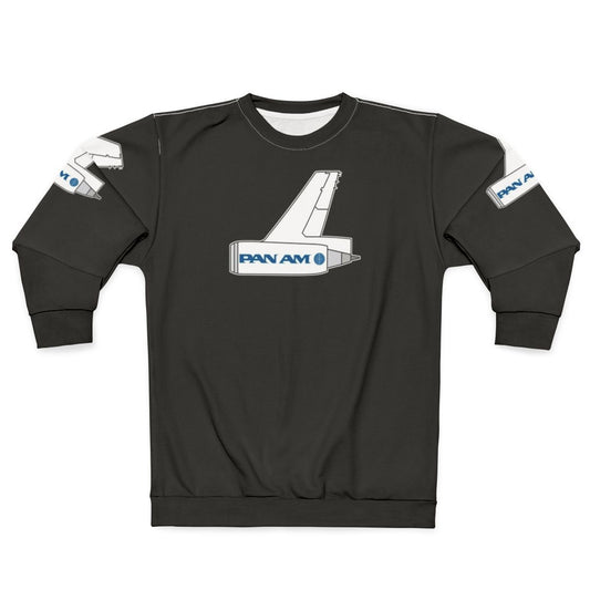 Pan Am 747 Sweatshirt with classic airline logo and aircraft
