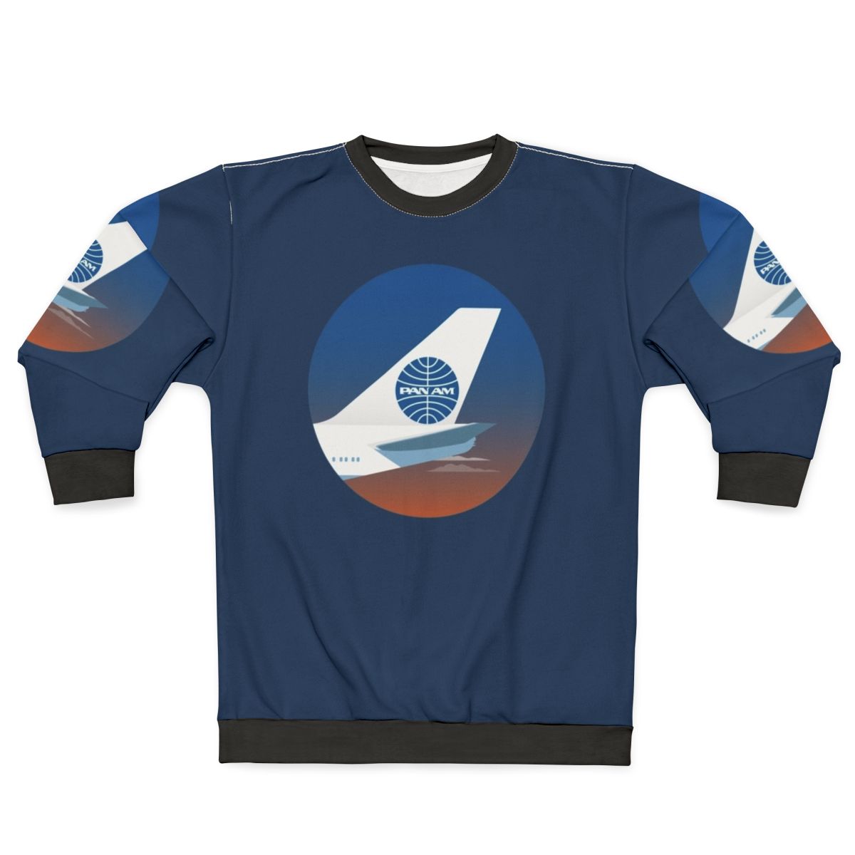 Vintage Pan Am sweatshirt with retro airline logo