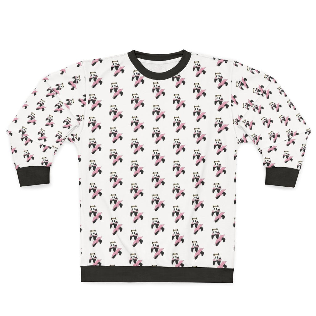 Panda Ballerina Wearing a Tutu on a Cozy Sweatshirt