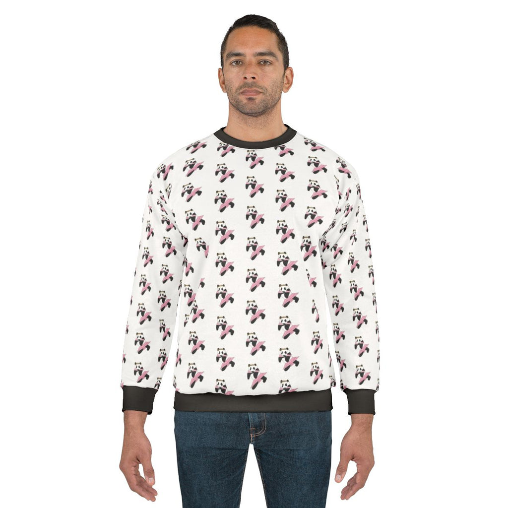 Panda Ballerina Wearing a Tutu on a Cozy Sweatshirt
