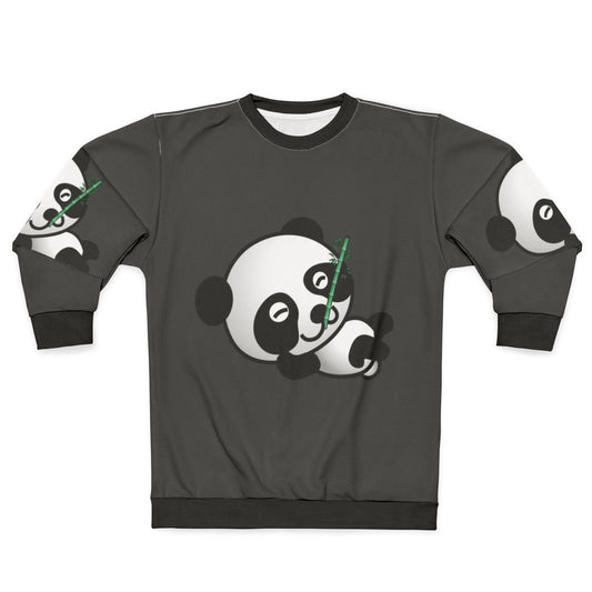 Panda Sweatshirt with Colorful and Abstract Animal Art Design