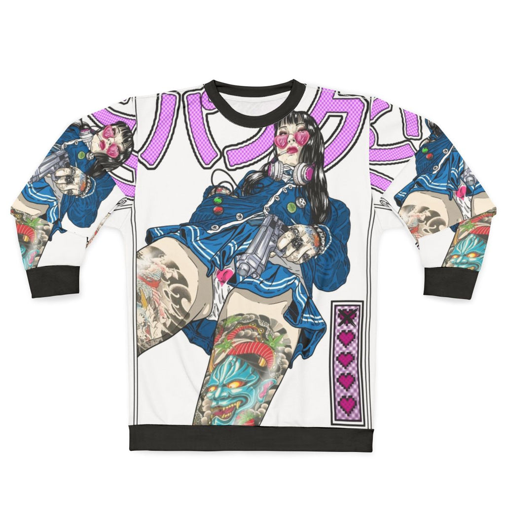 Japanese punk anime inspired sweatshirt
