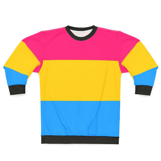 Pansexual pride flag sweatshirt for gender non-conforming individuals