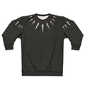 Panther necklace sweatshirt with Marvel superhero design