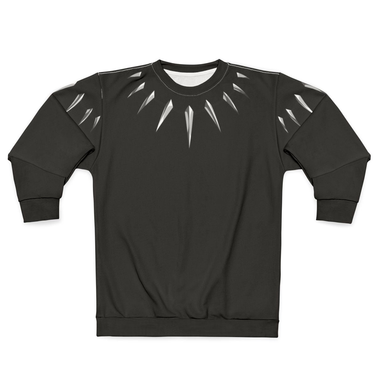 Panther necklace sweatshirt with Marvel superhero design