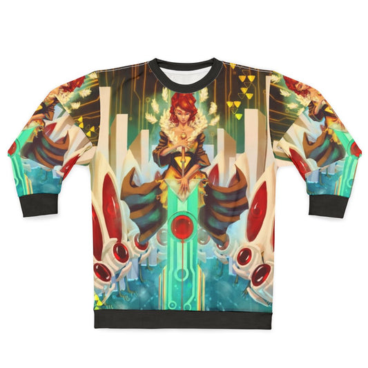 Paper Boats indie game themed sweatshirt