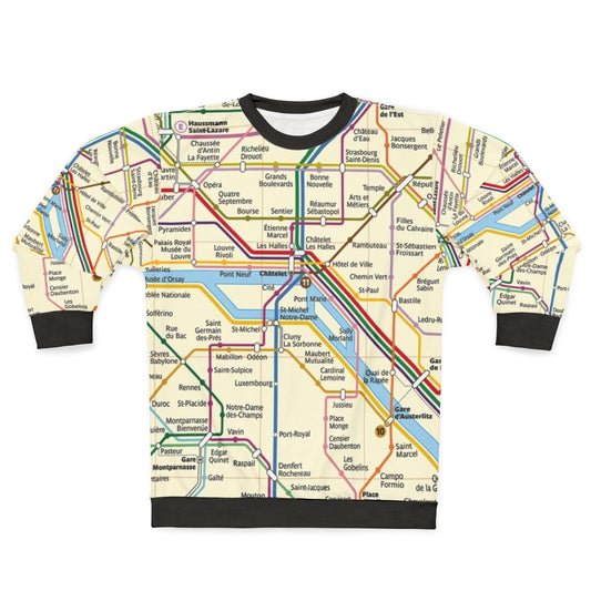 Paris Metro Map Sweatshirt