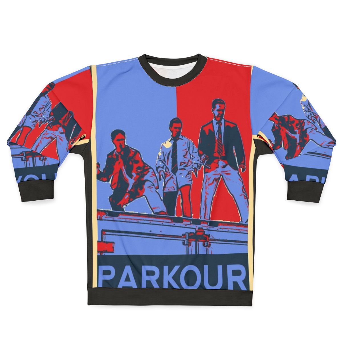 Parkour Sweatshirt featuring characters from The Office