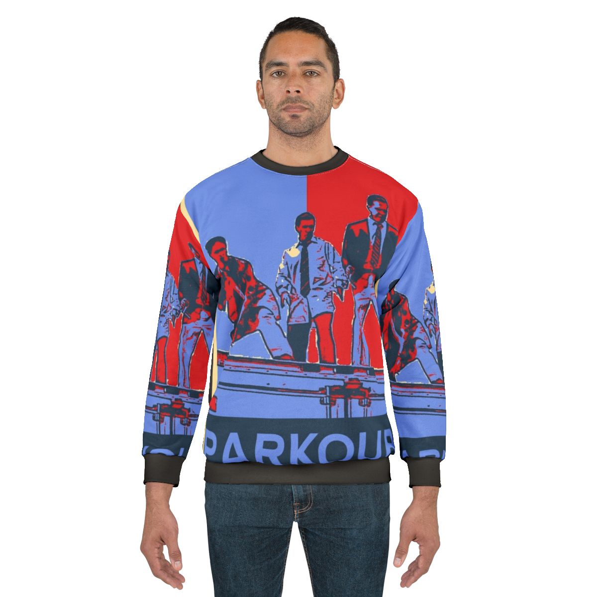 Parkour Sweatshirt featuring characters from The Office