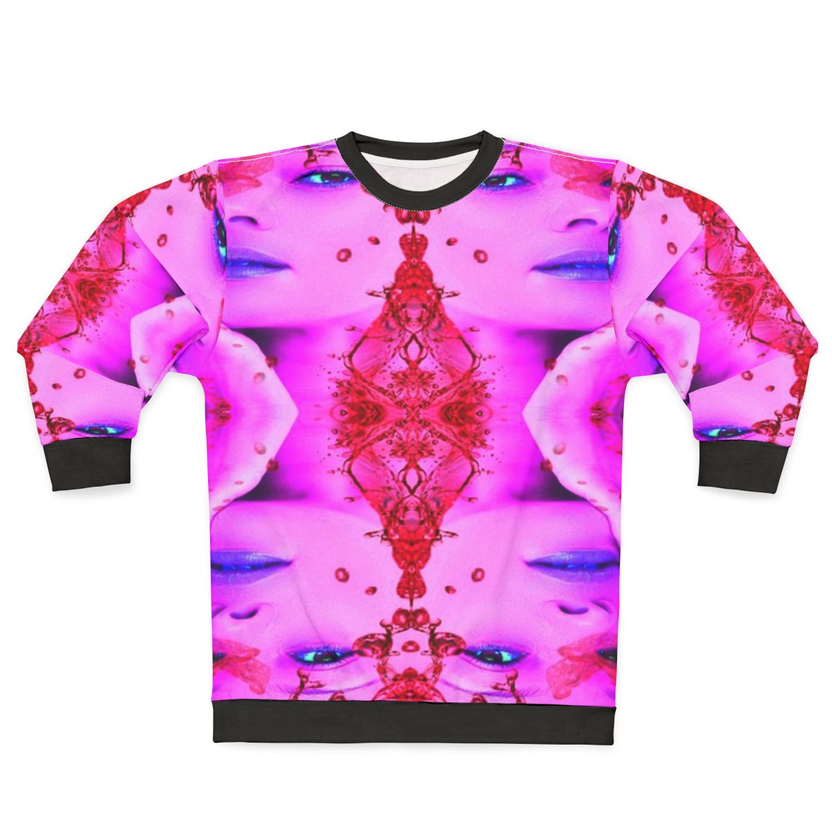 Passion Sweatshirt with Abstract and Colorful Patterns