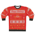 Pastafarian Christmas Sweater with Flying Spaghetti Monster Design