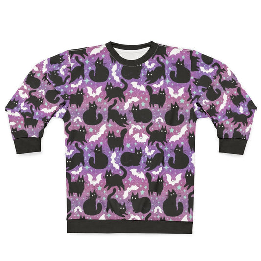 Pastel Halloween Black Cats Spooky Cute Sweatshirt