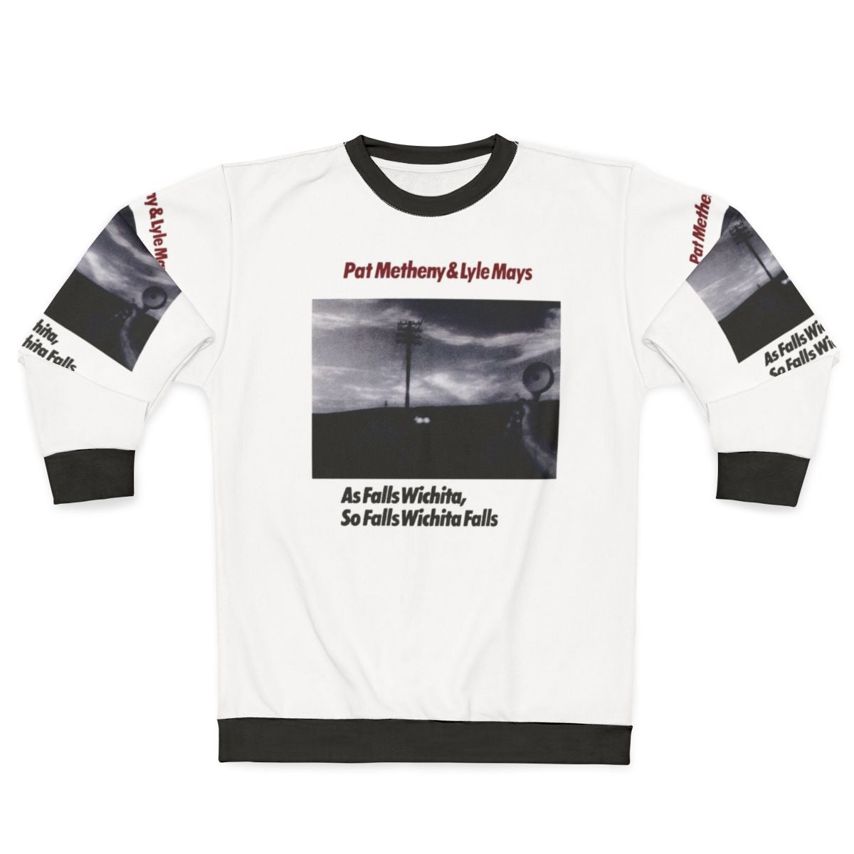 Retro Pat Metheny and Lyle Mays 'As Falls Wichita' Jazz Fusion Sweatshirt