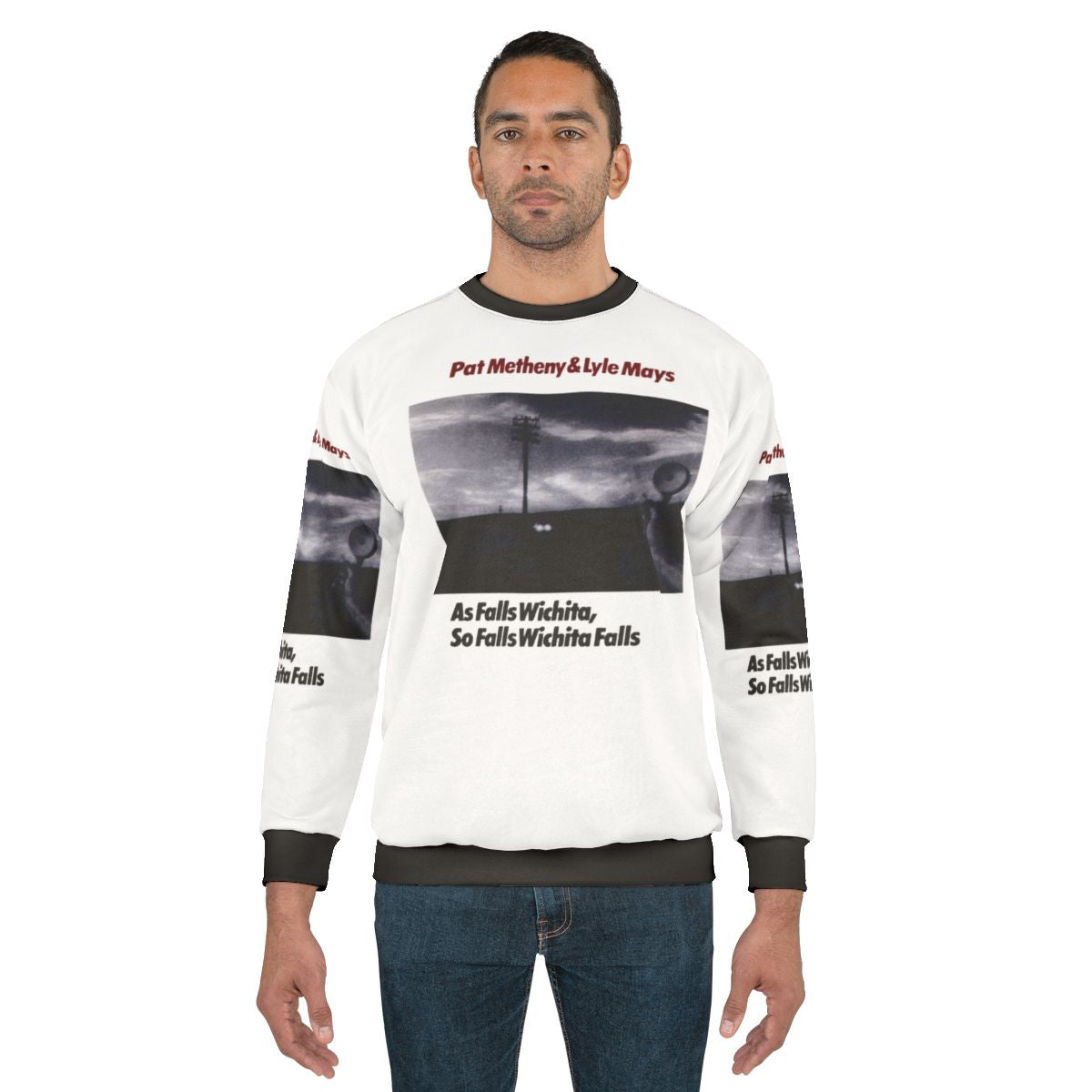 Retro Pat Metheny and Lyle Mays 'As Falls Wichita' Jazz Fusion Sweatshirt