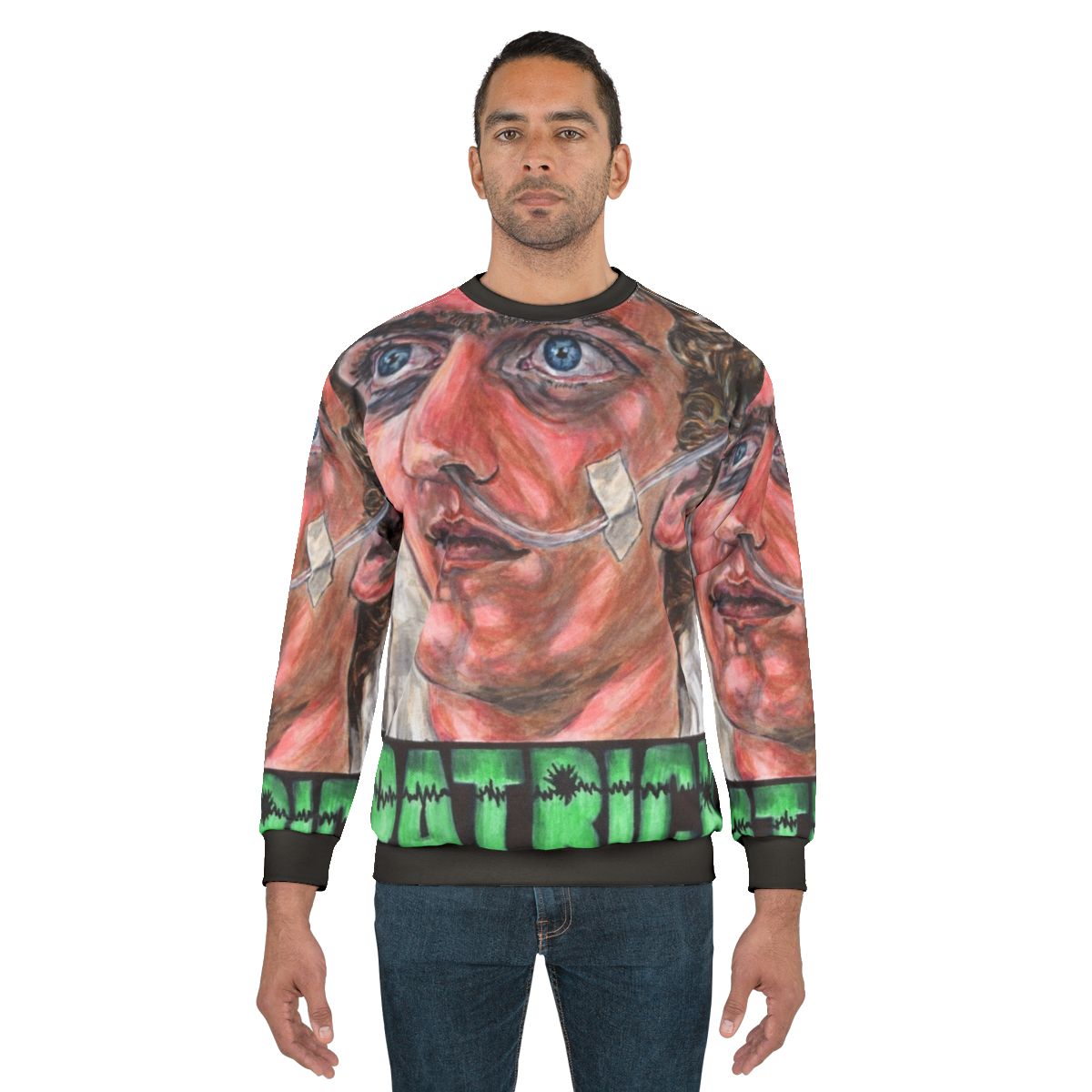 Patrick sweatshirt - Vintage 70s Australian horror movie thriller