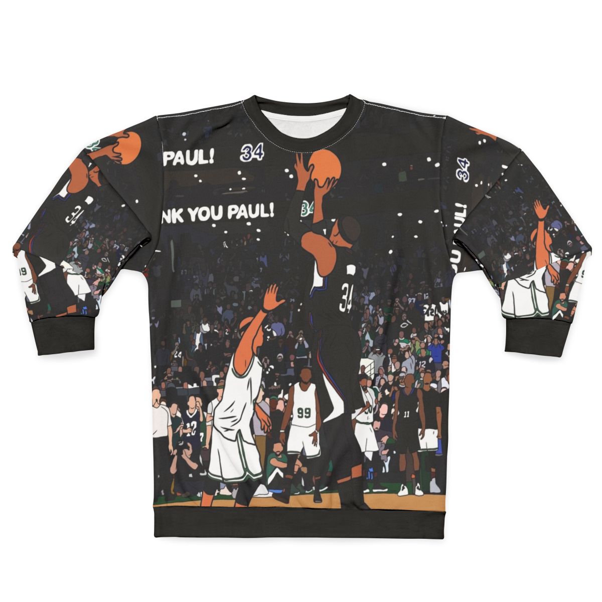 Paul Pierce's Last Shot in Boston Celtics Green Sweatshirt