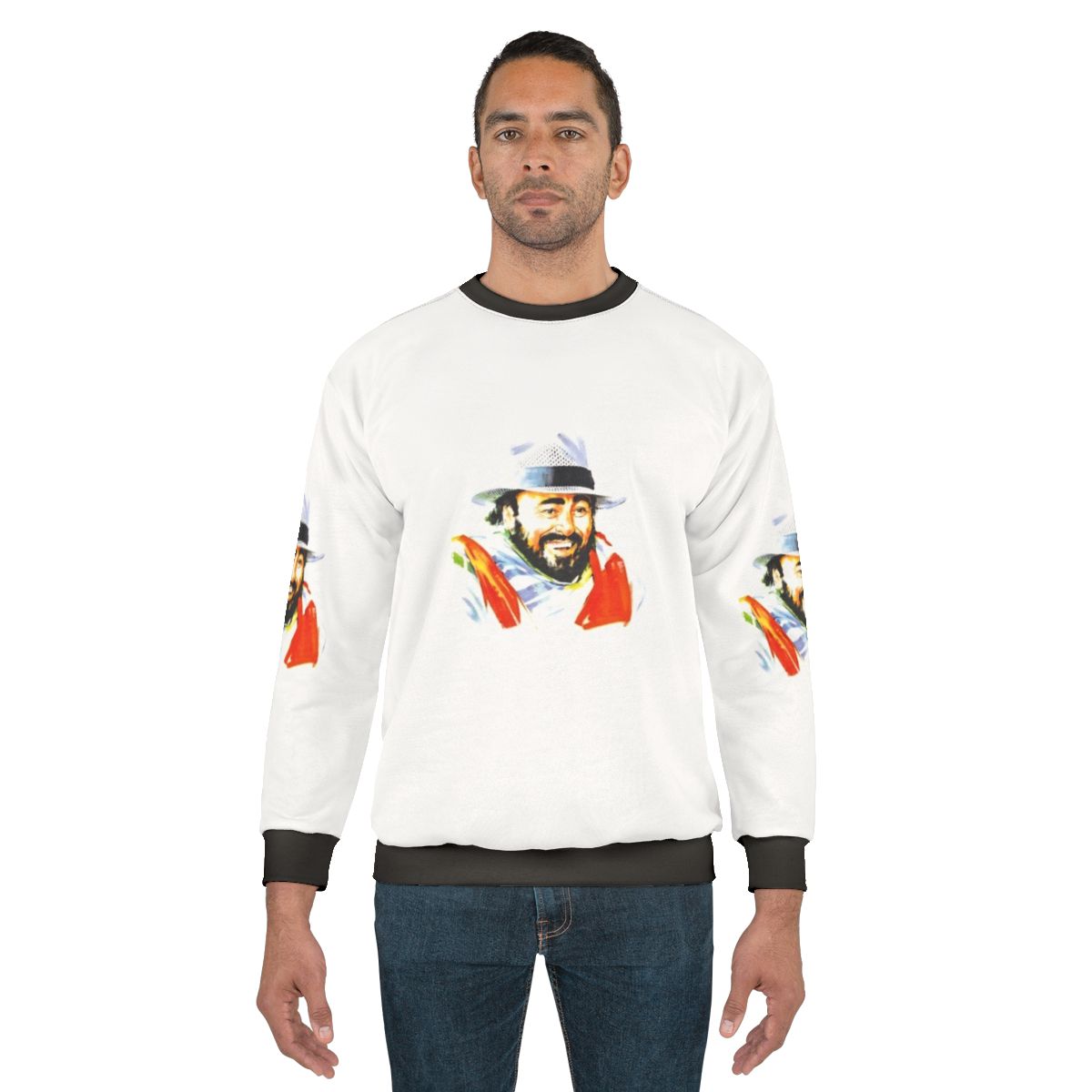 Luciano Pavarotti "The Three Tenors" Opera & Classical Music Sweatshirt