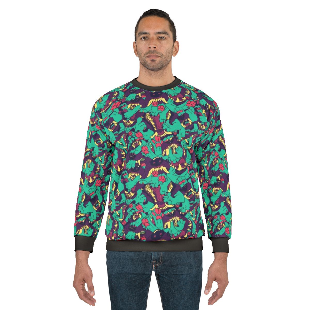 Paws in Maws Animal Print Sweatshirt