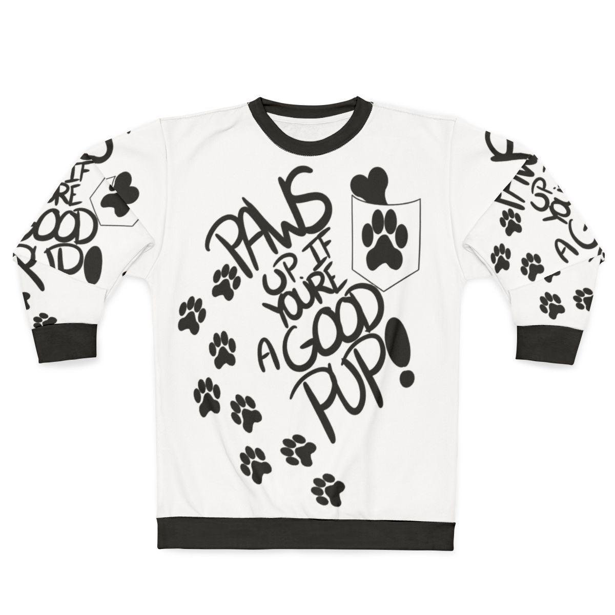 Paw print sweatshirt for animal lovers