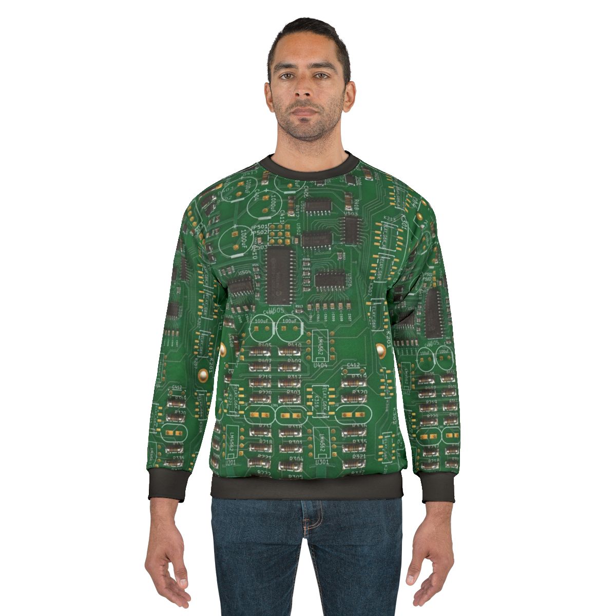 Vintage Printed Circuit Board Sweatshirt