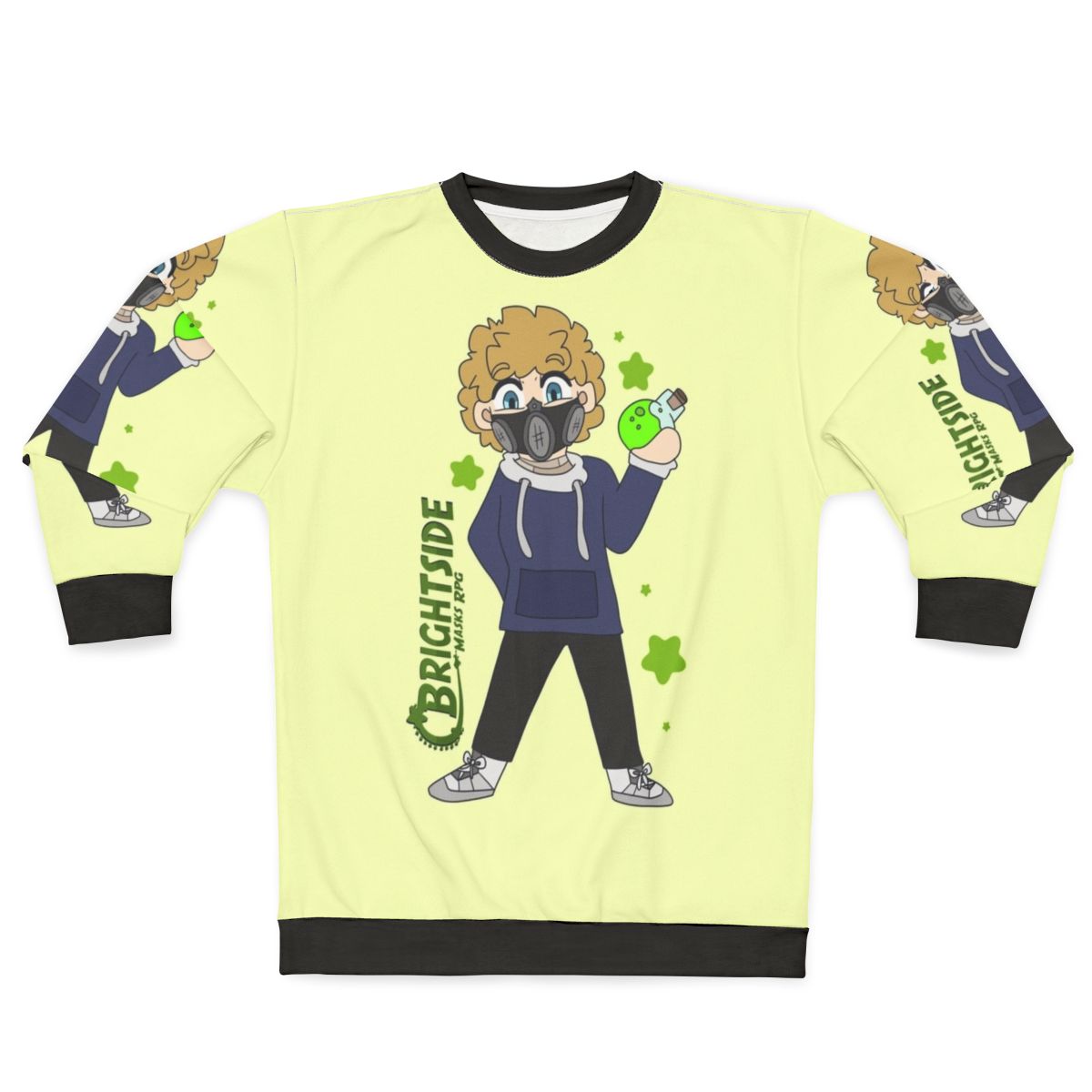 Brightside Chibi Sweatshirt with Superhero and Villain Design