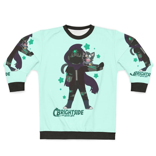 Brightside Chibi Sweatshirt with Superhero and Villain Design