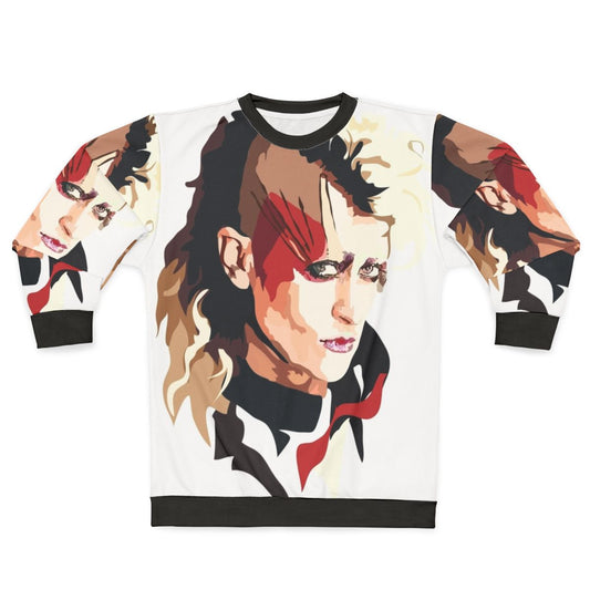 Peaches sweatshirt featuring a modern portrait of the female artist