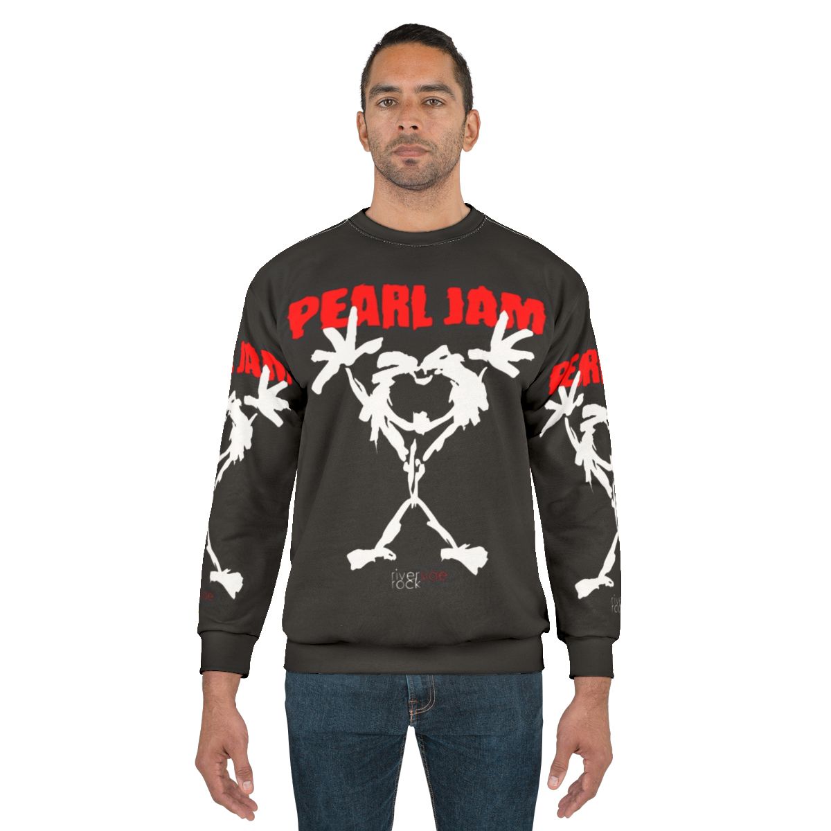 Pearl Jam Grunge Sweatshirt with Eddie Vedder and Seattle Music Vibes
