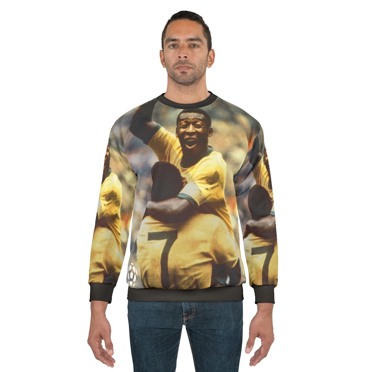 Vintage Pele Brazil Soccer Sweatshirt