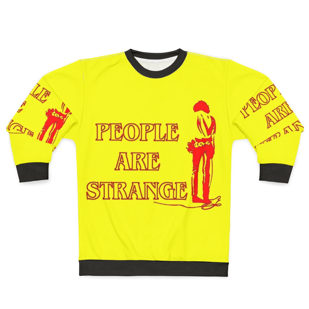 People Are Strange Sweatshirt featuring the Doors and Stranger Things inspired design