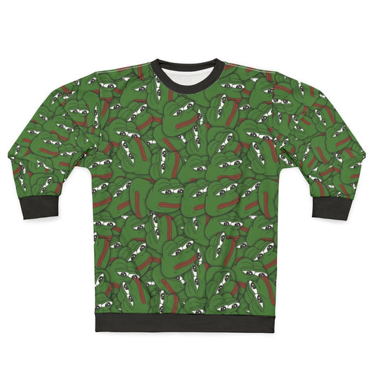 Pepe the Frog meme inspired sweatshirt