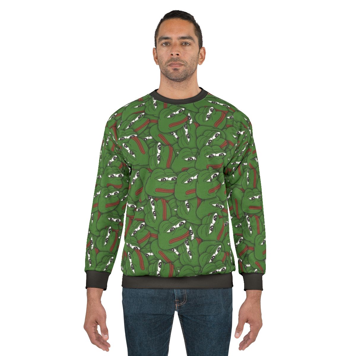 Pepe the Frog meme inspired sweatshirt