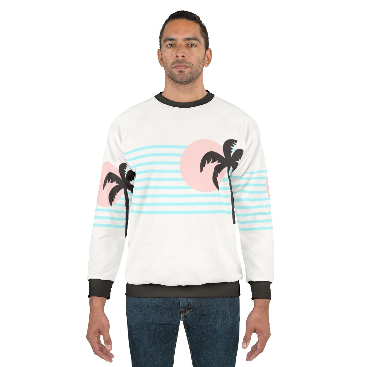 Retro 80s beach sweatshirt