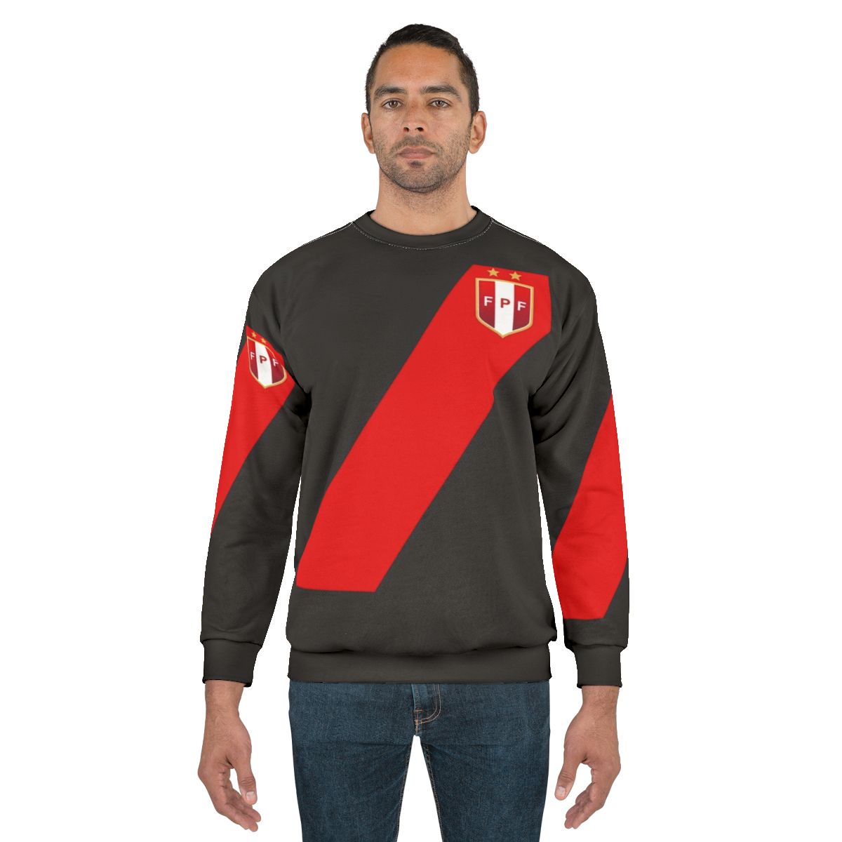 Peruvian Retro Style Jersey Sweatshirt