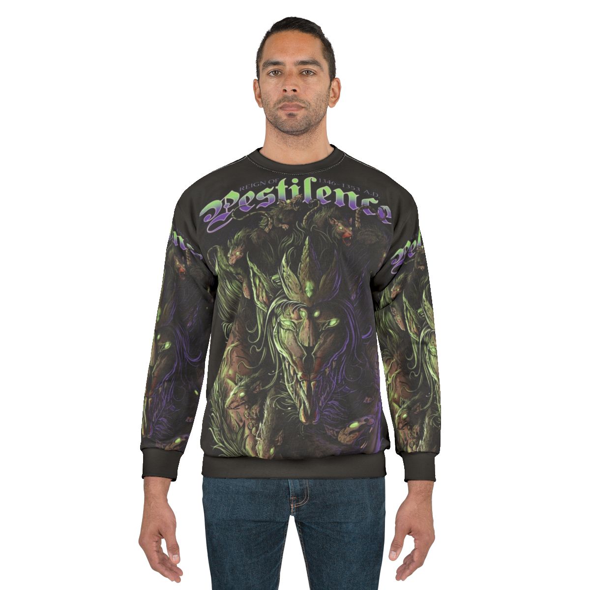 Pestilence King Sweatshirt - Warhammer Skaven Fantasy Dark Medieval Tabletop
