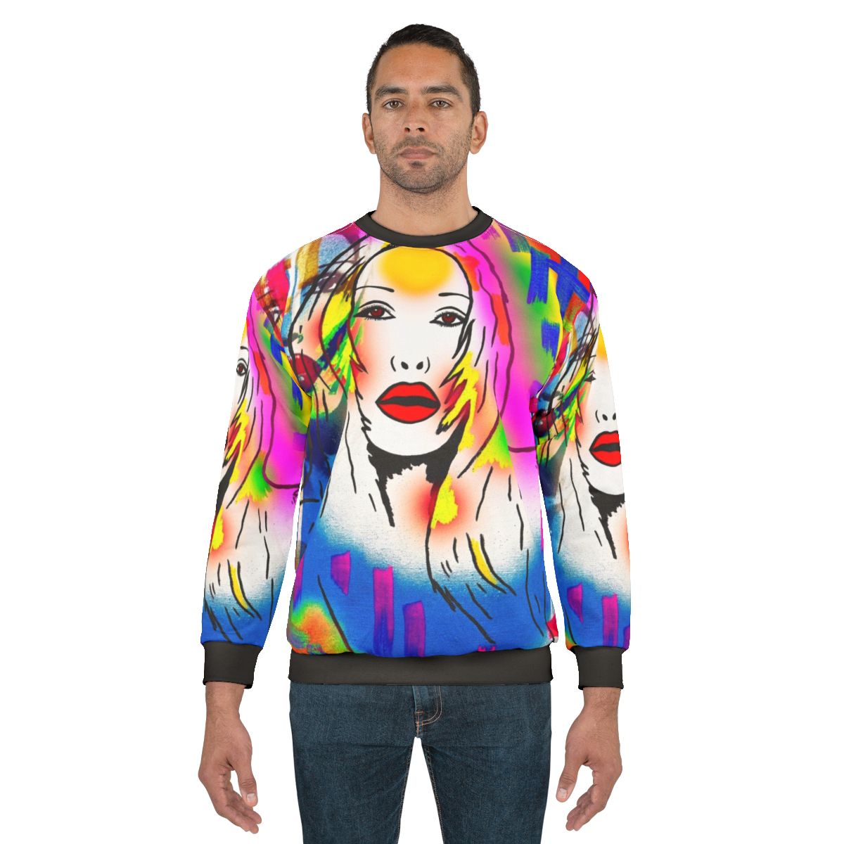 Retro 80s Pete Burns Celebrity Sweatshirt
