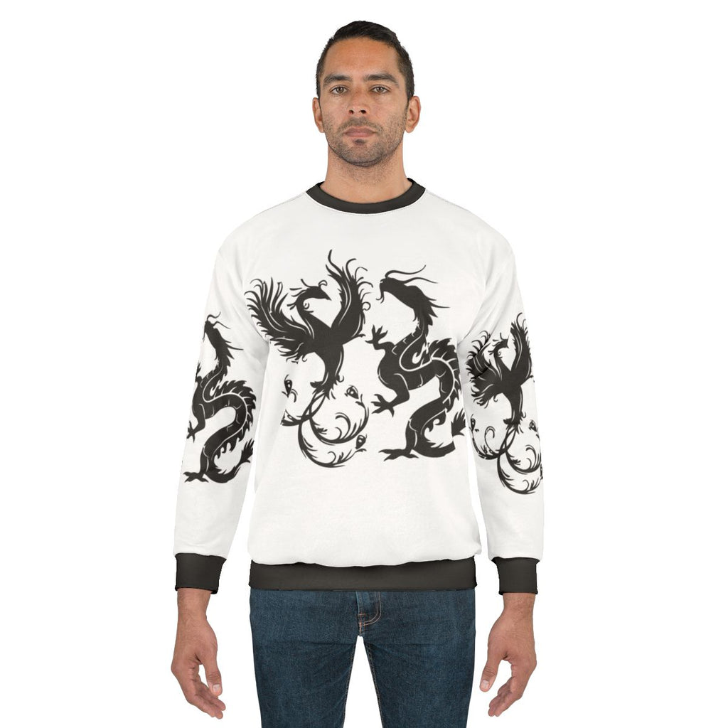 Phoenix and dragon mythical creature sweatshirt