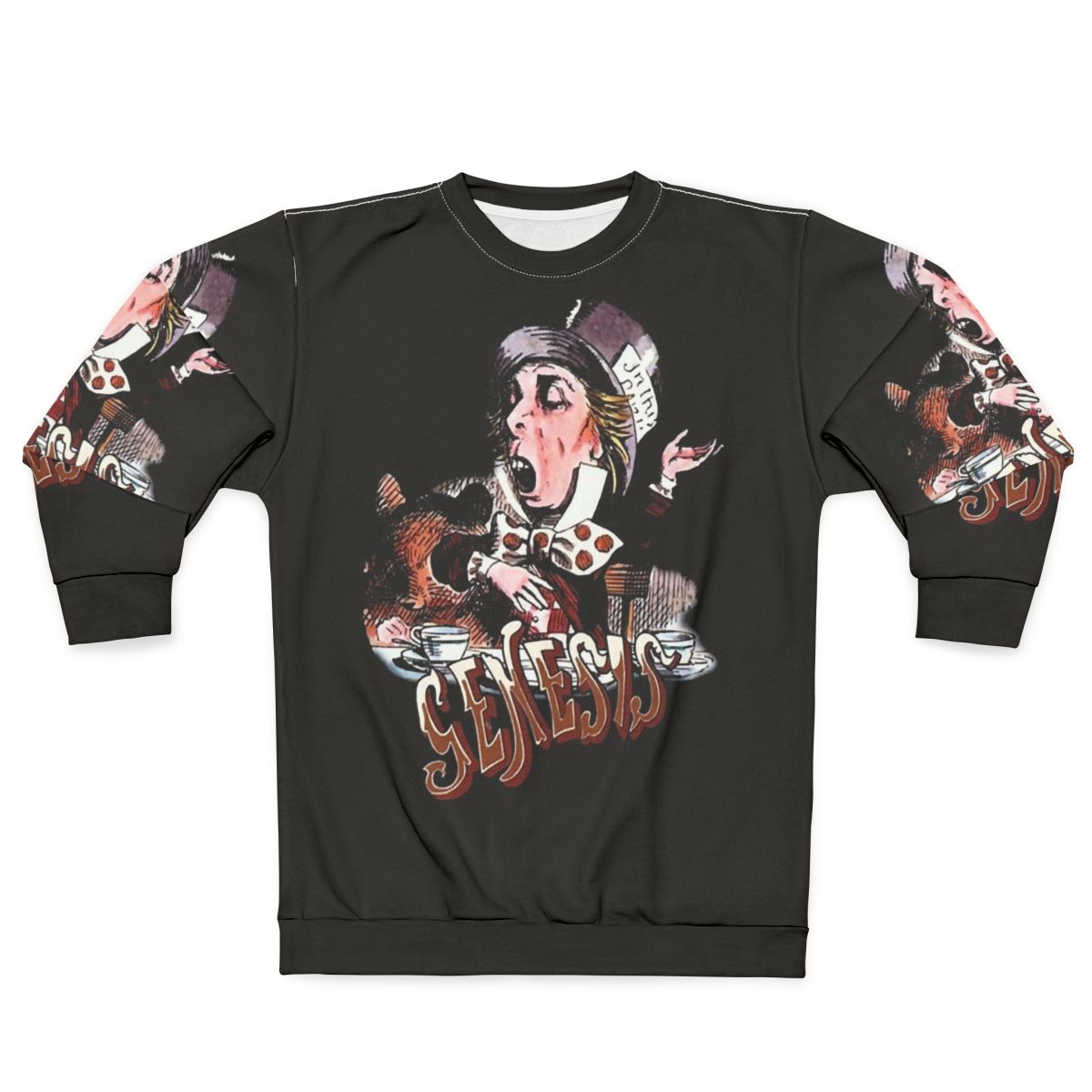 Retro Genesis Band Sweatshirt with Photographic Graphic