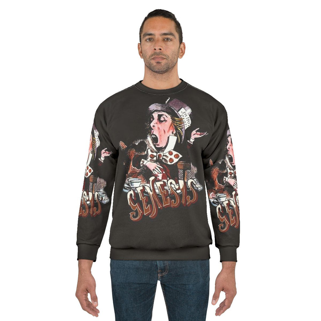 Retro Genesis Band Sweatshirt with Photographic Graphic