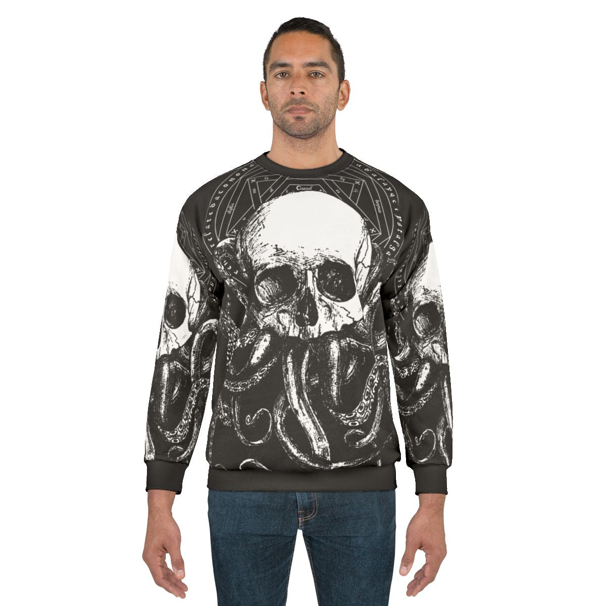 Cthulhu Sweatshirt with Engraving Design