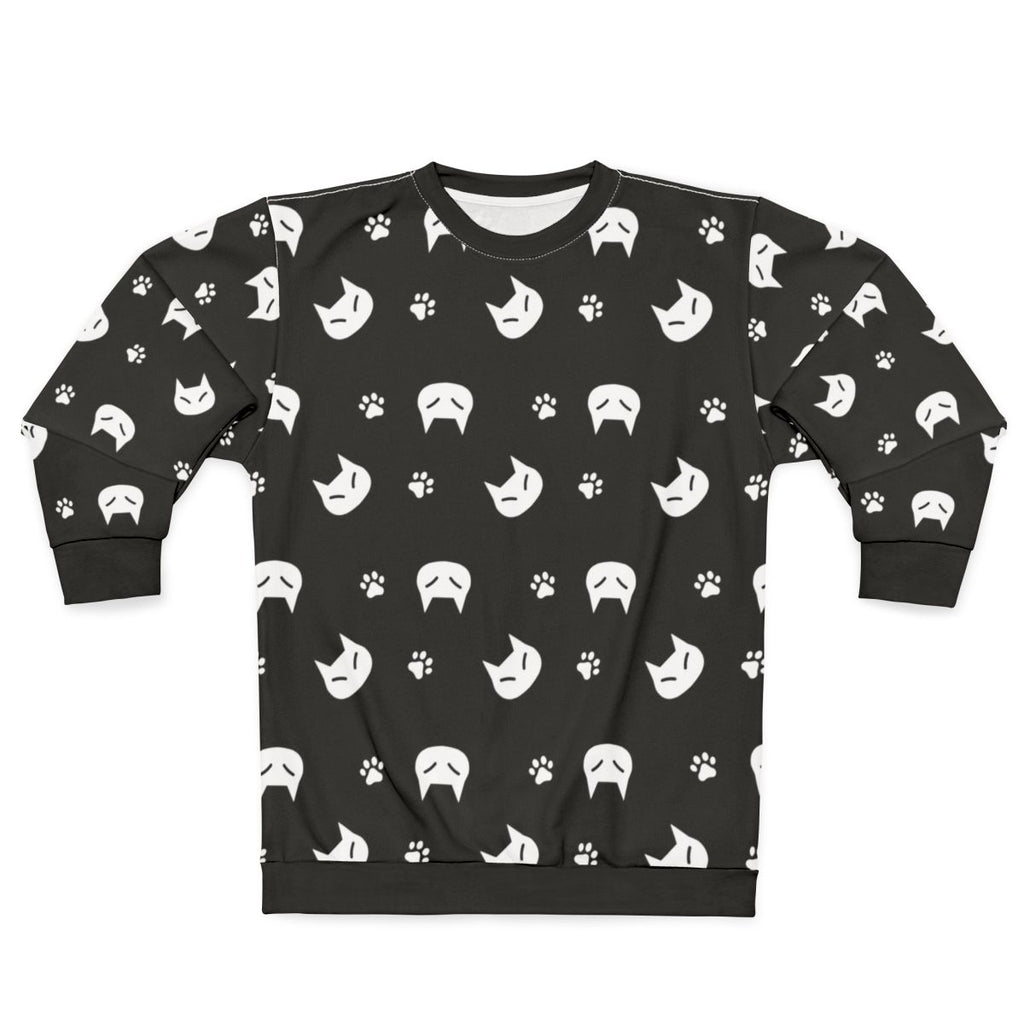 Cat lover sweatshirt with iconic cat graphic