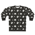 Cat lover sweatshirt with iconic cat graphic