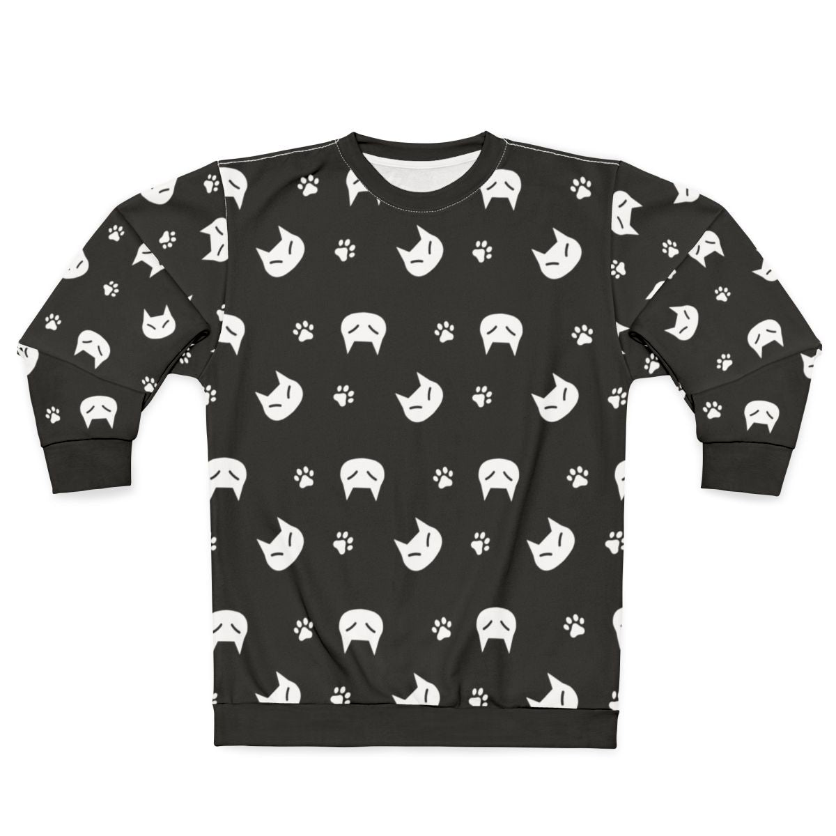 Cat lover sweatshirt with iconic cat graphic
