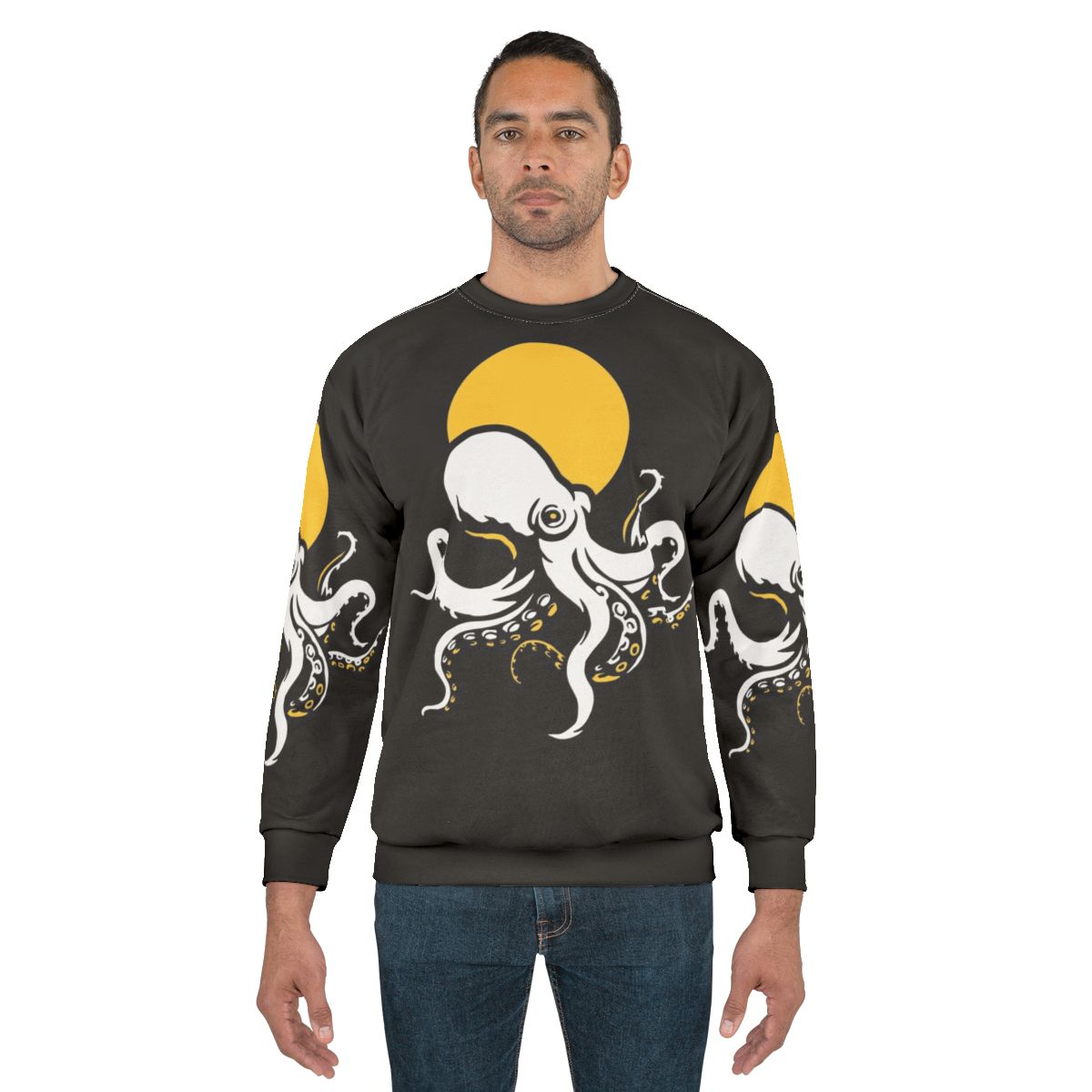Octopus sweatshirt featuring a graphic design for ocean lovers
