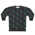 Colorful pigeon sweatshirt with a graphic design