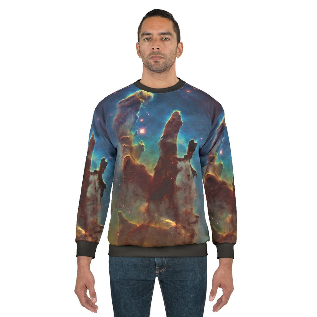 Pillars of creation sweatshirt featuring the iconic Hubble image