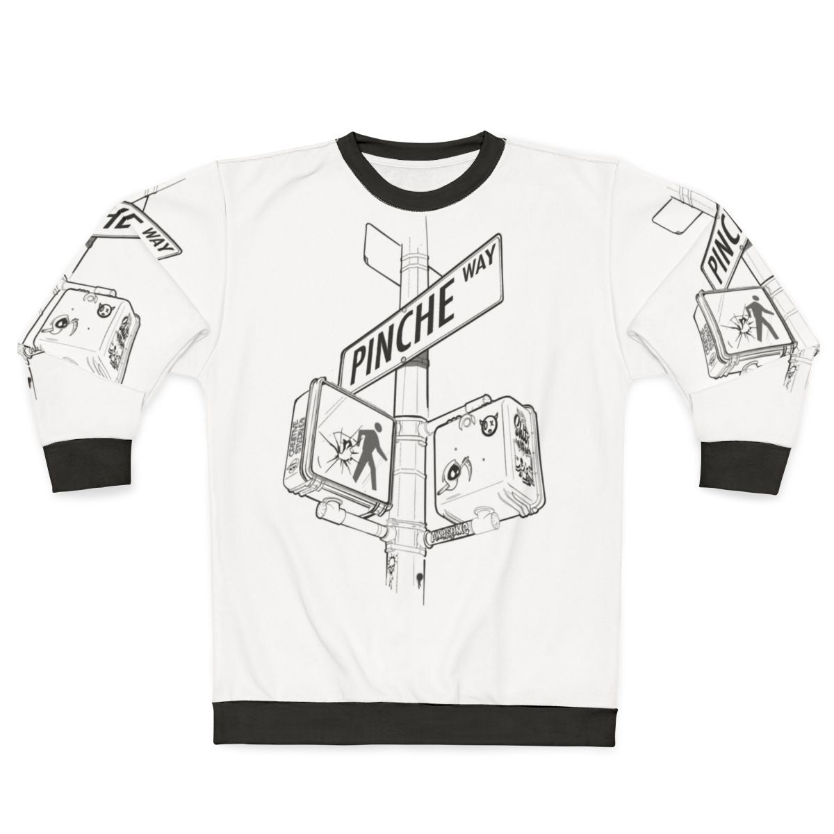 New York City Street Sign Graphic Sweatshirt