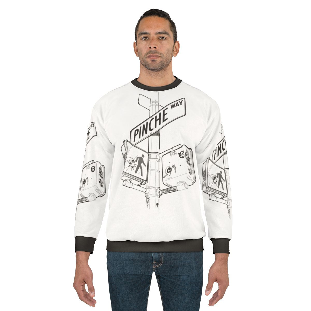 New York City Street Sign Graphic Sweatshirt