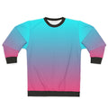 Soft Pastel Gradient Sweatshirt in Pink and Aqua