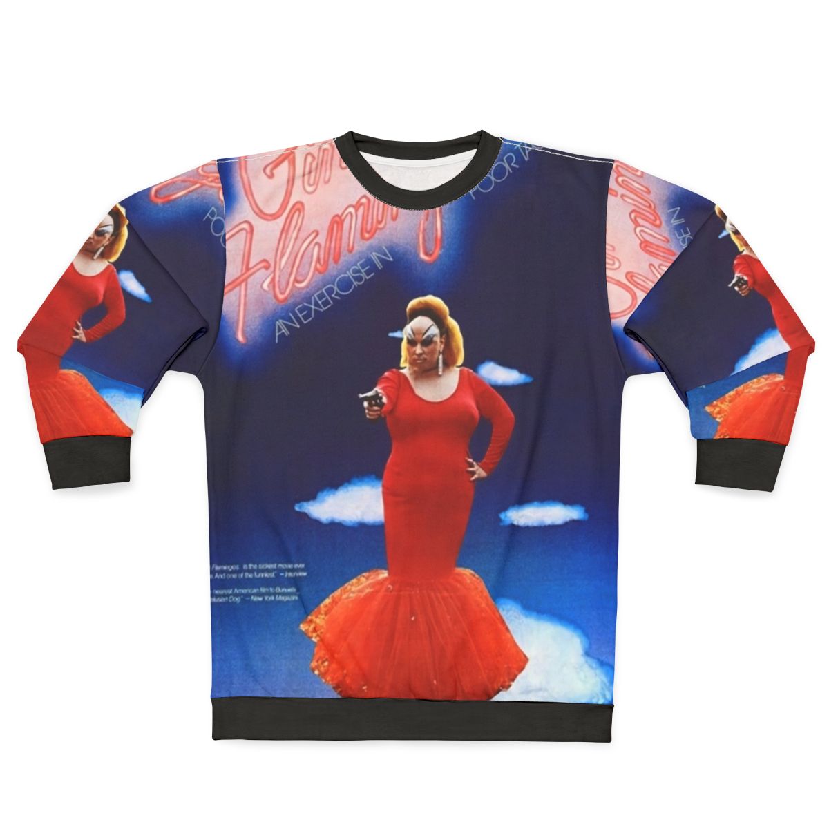 Vintage pink flamingos john waters comedy sweatshirt